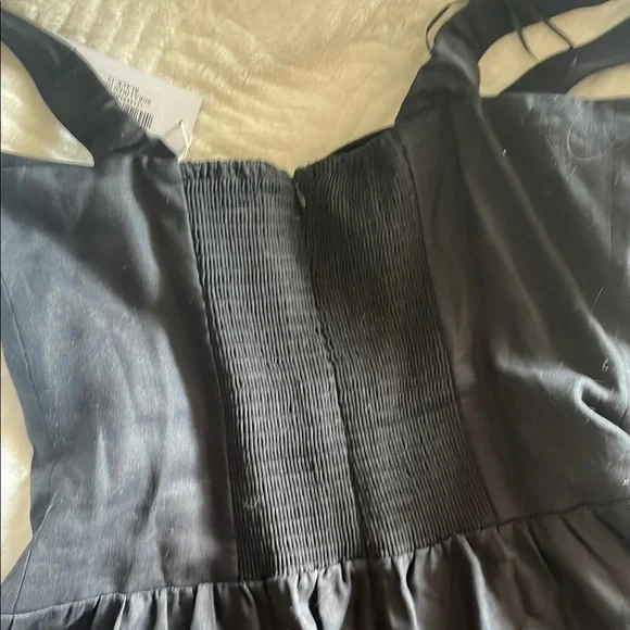 Reformation Black Linen Dress NWT - Picture 8 of 9